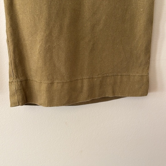 J. Jill Sage Green Cropped Elastic Waist Pants Linen Blend Size XS - Picture 8 of 12